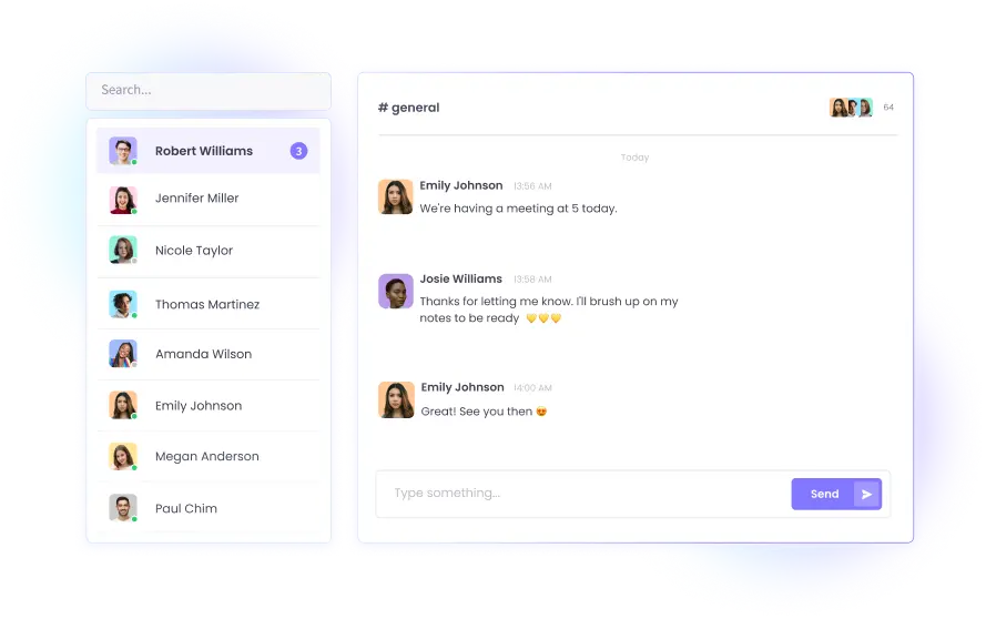 All-In-One Team Chat Software All-in-one team chat software enabling staff to track time and collaborate in one place