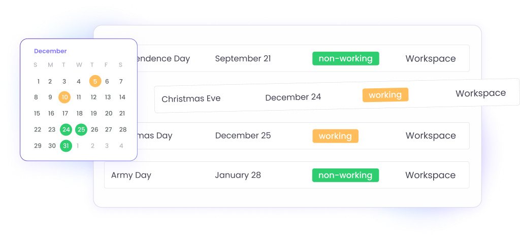 Employee Holiday Management Automated holiday notifications for staff holiday management