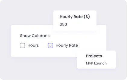 Payment Estimation and Invoicing Estimate payments based on hourly rates and create invoices