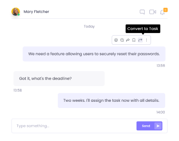 Chat Feature for Educational Institutions Chat feature for communication with educational staff and students