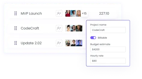 Project and Task Management Manage projects by creating tasks, assigning members and tracking progress