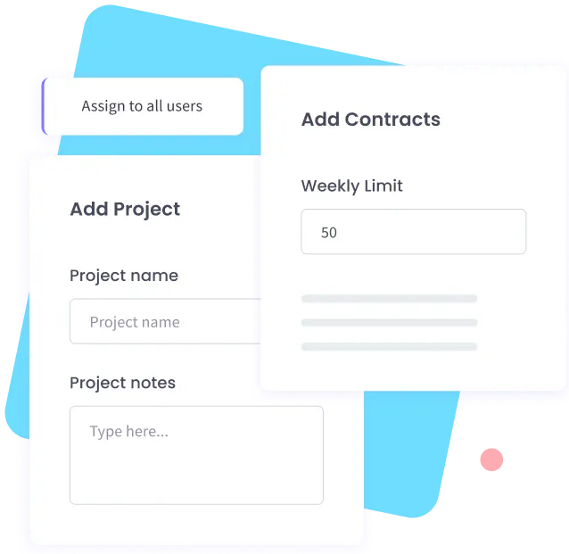 Projects and Contracts Add projects and contracts to your workspace