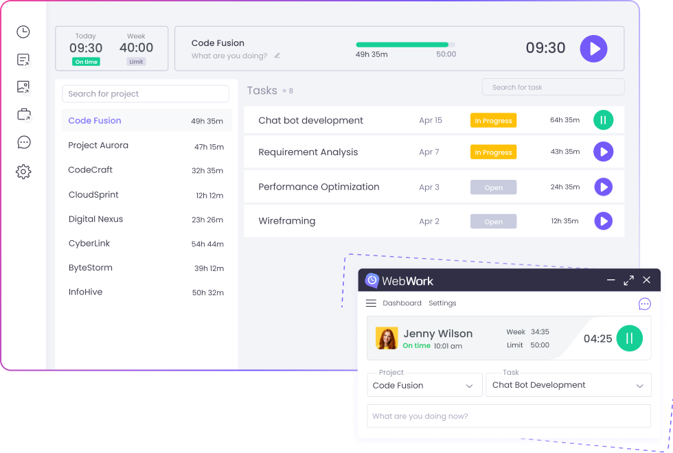 Employee Productivity Monitoring Software Track and monitor team work with employee prod-uctivity monitoring software