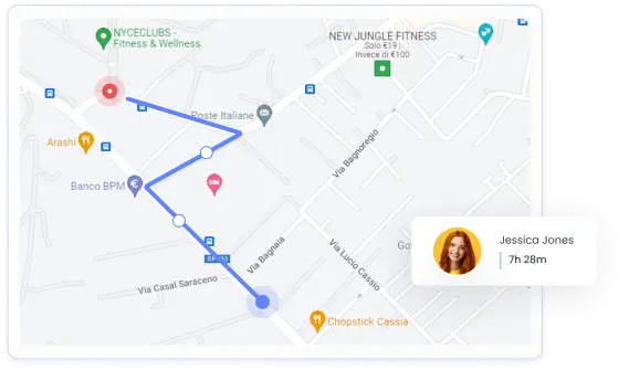 Monitor Employee Locations Employee GPS tracking for monitoring work locations
