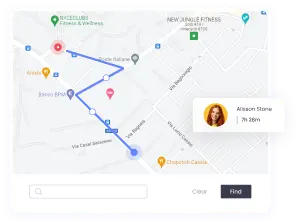 Employee GPS Tracking Employee GPS tracking with retail time tracking for monitoring location