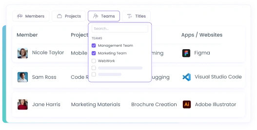 Filter Real-Time Employee Monitoring Data Real-time employee monitoring data