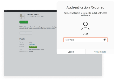 Enter Password to Install WebWork Time Tracker Enter password to install time tracker
