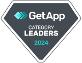 Leading Time Tracker on GetApp in 2024 Leaders category award on GetApp for 2024 as a time tracking software