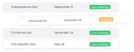 Leave and Holiday Management Time tracking for retail businesses with leave and holiday management