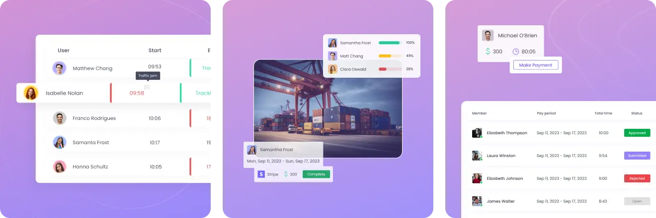 Logistics Time Clock For Operational Management Logistics time clock for operational management