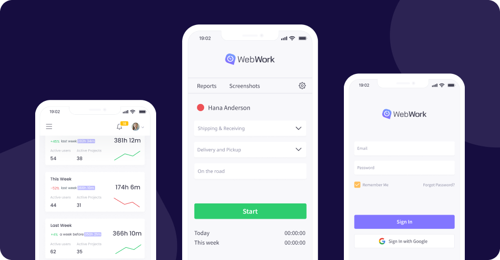 Mobile Time Tracking Efficient mobile time tracking for employees