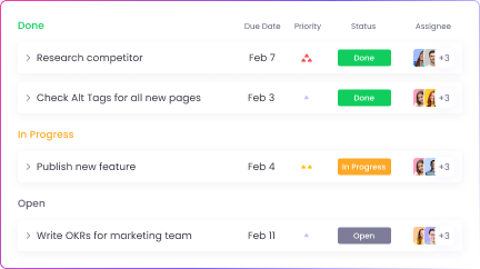 Project and Task Management Project and task management with time tracking