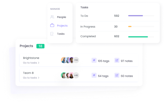 Project and Task Management Manage projects and tasks while tracking time