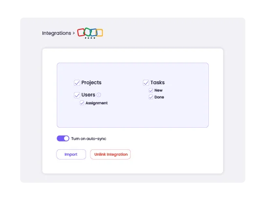 Integrate Zoho with WebWork Tracker Integration settings