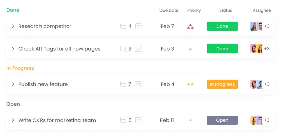 task-management Best Clockify Alternative for built-in task management