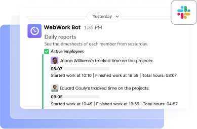 Automated Task Reports Delivery Receive task reports via email and Slack for better task management