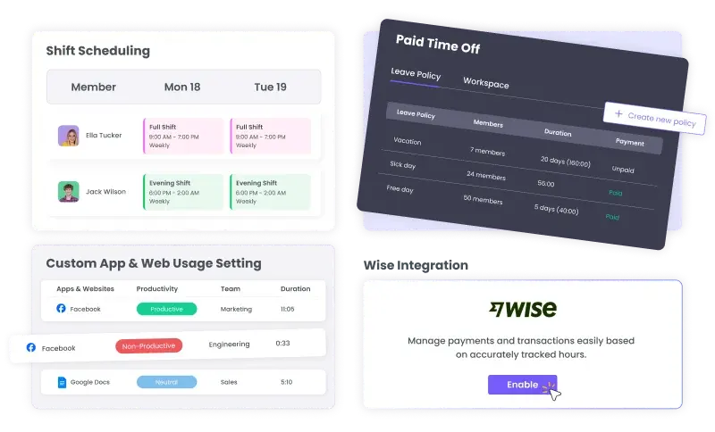 2024 Features Chat desktop apps, shift scheduling, and more in 2024