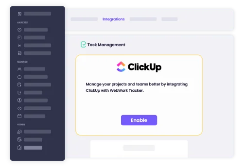 Integrate Clickup with WebWork Tracker Integrate Clickup with WebWork